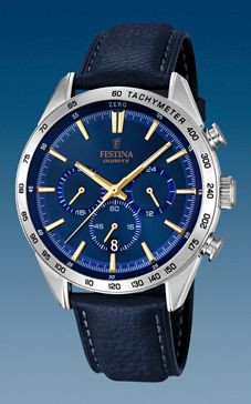 Correa de reloj Festina F16844 Cuero Azul