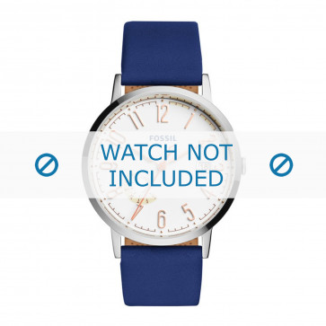 Correa de reloj Fossil ES3989 Cuero Azul 20mm