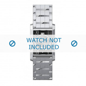 Hugo Boss correa de reloj 1512005 / HB-09-1-14-2019 / HB659002000 Metal Plateado