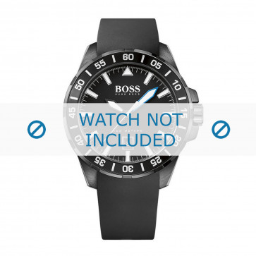 Correa de reloj Hugo Boss HB-271-1-96-2805-HB1513229 Caucho Negro 22mm