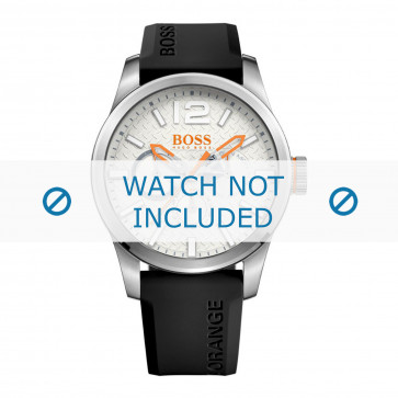 Hugo Boss correa de reloj HO1513453 Caucho Negro