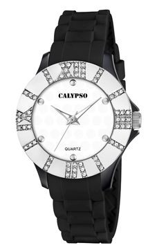 Correa de reloj Calypso K5649-4 Caucho Negro