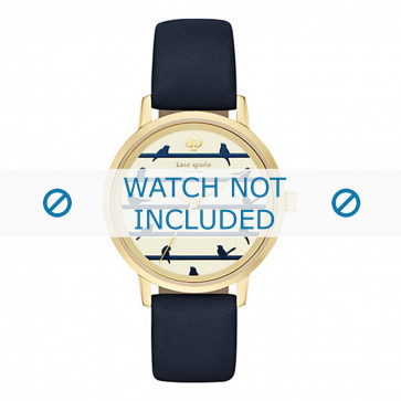 Correa de reloj Kate Spade New York KSW1022 Cuero Negro 16mm