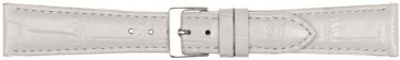 Correa de reloj Poletto 454.20.22 Cuero Blanco 22mm