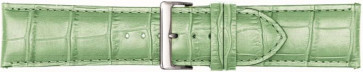 Correa de reloj Poletto 454S.08.24 Cuero Verde claro 24mm