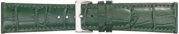 Correa de reloj Poletto 454S.08A.24 Cuero Verde 24mm