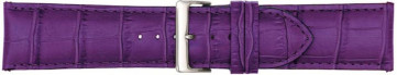 Correa de reloj Poletto 454S.11.24 Cuero Violeta 24mm