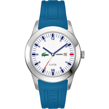Lacoste correa de reloj 2010630 / LC-11-1-14-2339 Caucho Azul  22mm