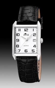 Correa de reloj Lotus 15625.1 Cuero Negro