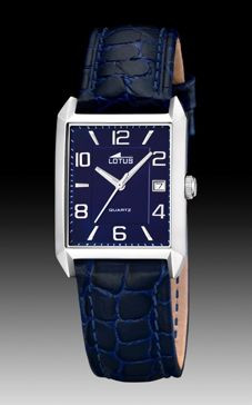 Correa de reloj Lotus 15625.4 Cuero Azul