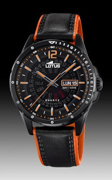 Correa de reloj Lotus 18525/1 Cuero Negro