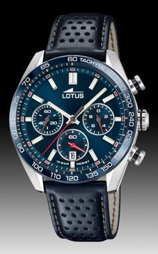 Correa de reloj Lotus 18915/2 Cuero Azul