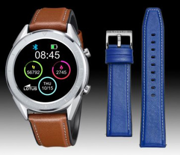 Correa de reloj Lotus 50008/1 / BC10931 Cuero Azul