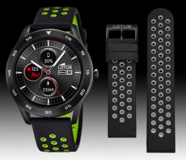 Correa de reloj Lotus 50013/1 / BC10961 Caucho Negro