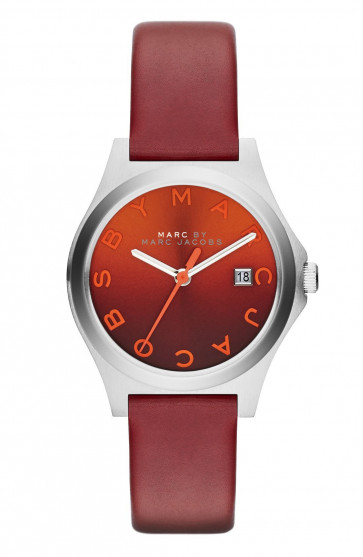 Correa de reloj Marc by Marc Jacobs MBM1322 Cuero Rojo 14mm
