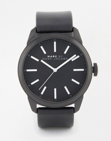 Correa de reloj Marc by Marc Jacobs MBM5092 Cuero Negro 22mm