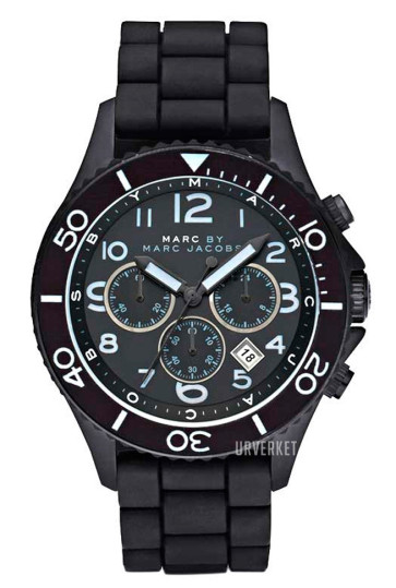 Correa de reloj Marc by Marc Jacobs mbm5502 Silicona Negro