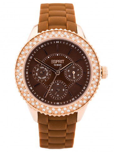 Correa de reloj Esprit ES106222008 Caucho Marrón 17mm