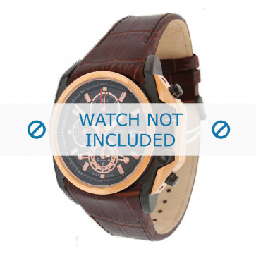 Pulsar correa de reloj YM62-X205-PF3844X1 Cuero Marrón + costura marrón