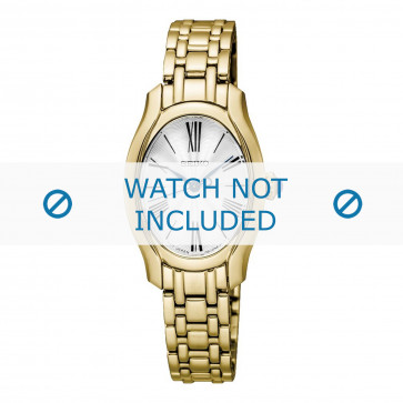 Seiko correa de reloj SXGP60P1 / 1N01 0SE0 Metal Dorado 11mm