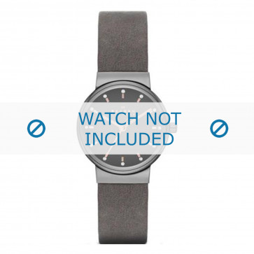 Skagen correa de reloj SKW2194 Cuero Gris 13mm