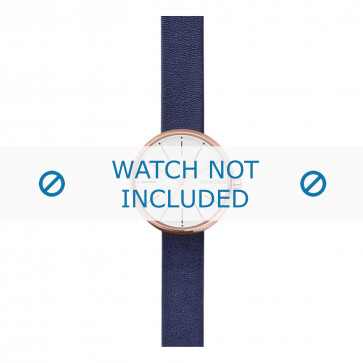 Correa de reloj Skagen SKW2592 Cuero Azul 12mm