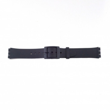 Correa de reloj Swatch (alt.) P51 Plástico Negro 17mm