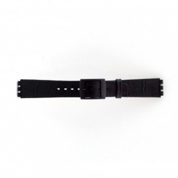 Correa de reloj Swatch SC16.01 Cuero Negro 16mm