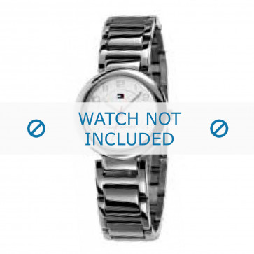 Tommy Hilfiger correa de reloj TH-34-3-14-0678 - TH679000637 / 1780723 Metal Plateado 16mm