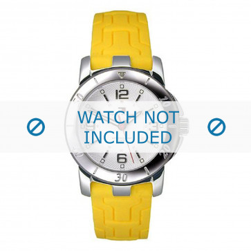 Tommy Hilfiger correa de reloj TH-44-3-14-0721 - TH679300934 / 1780737 Caucho Amarillo 17mm