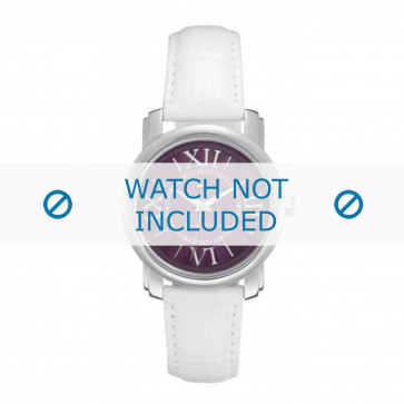 Tommy Hilfiger correa de reloj TH-61-3-14-0746 / TH679301003 Cuero Blanco + costura blanca