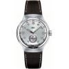 Lacoste correa de reloj 2000329 / LC-09-3-14-0025 Cuero Negro 17mm + costura blanca