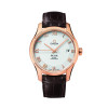 Correa de reloj Omega 3153412102001 / 98000216 / De Ville Cuero de cocodrilo Marrón 20mm