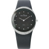 Correa de reloj Skagen 452LSLB Cuero Negro