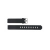 Correa de reloj Jacob Jensen 712 / 732 / 742 / 743 / 640 / 641 / 660 / 662 / 680 / 681 Caucho Negro 17mm
