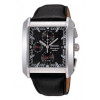 Correa de reloj Seiko 7T62-0GL0 / SNA773P1 / 4KW8JZ Cuero suave Negro 26mm