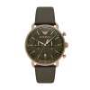 Correa de reloj Armani AR11421 Cuero Verde 22mm
