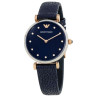 Correa de reloj Armani AR1989 Cuero Negro 14mm