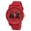 Correa de reloj Armani Exchange AX1453 Silicona Rojo 22mm