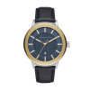 Correa de reloj Armani Exchange AX1463 Cuero Azul 22mm
