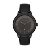 Correa de reloj Armani Exchange AX1467 Cuero Negro 22mm