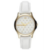 Correa de reloj Armani Exchange AX5207 Cuero Blanco 18mm