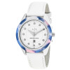 Correa de reloj Armani Exchange AX5437 Cuero Blanco 18mm