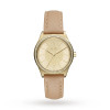 Correa de reloj Armani Exchange AX5443 Cuero Beige 18mm