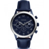 Correa de reloj Fossil BQ2189 Cuero Azul 22mm