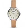 Correa de reloj Fossil BQ3083 Cuero Beige 14mm