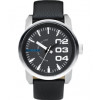 Correa de reloj Diesel DZ1373 / Screw with tube + Springbar Cuero Negro 24mm