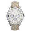 Correa de reloj Fossil ES3053 Nylon/perlón Beige 18mm