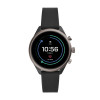 Correa de reloj Fossil FTW6024 Silicona Negro 18mm