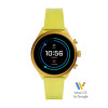 Correa de reloj Reloj inteligente Fossil FTW6060 Silicona Amarillo 18mm